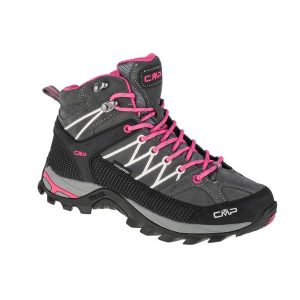 Buty trekkingowe damskie, CMP Rigel Mid. Czerwone buty trekkingowe CMP, z materiału, bez zapięcia. Za 399,99 zł.