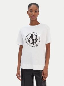 JOOP! T-Shirt Tammi 30100822 Biały Regular Fit. Białe t-shirty JOOP!, bez wzorów, z bawełny, bez kołnierzyka, bez ramiączek. Za 296,99 zł.