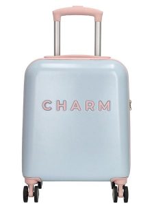 Charm Walizka "Capetown" w kolorze błękitnym - 34 x 45 x 20 cm rozmiar: onesize. Niebieskie walizki Charm, bez wzorów, z materiału. Za 195,99 zł.