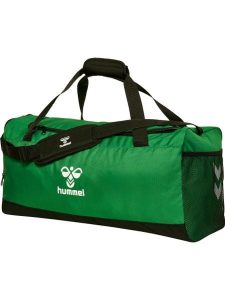 Torba sportowa Hummel Core 2.0. Czarne torby podróżne i sportowe Hummel, bez wzorów, z materiału, na ramię. Za 161,50 zł.