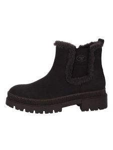 Tom Tailor Botki w kolorze czarnym rozmiar: 39. Czarne botki Tom Tailor, bez wzorów, bez obcasa, bez zapięcia. Za 132,05 zł.