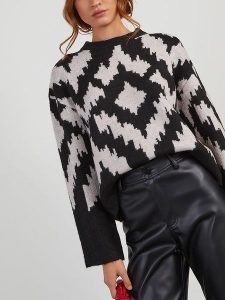 LA Angels Sweter w kolorze czarno-jasnoszarym rozmiar: M. Czarne swetry oversize LA Angels, m, bez wzorów, bez ramiączek. Za 164,45 zł.