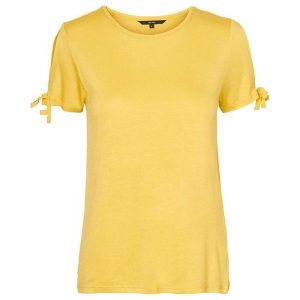 Vero Moda Koszulka Damska Jemia Ss Top A Cream Gold (Rozmiar Xs). Topy marki Vero Moda. W wyprzedaży za 40,00 zł.