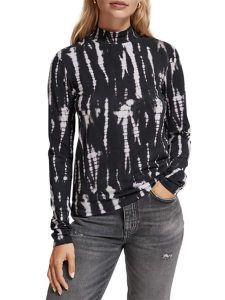 Scotch & Soda Koszulka w kolorze czarnym rozmiar: M. Czarne bluzki Scotch & Soda, m, bez wzorów, bez kołnierzyka, bez ramiączek. Za 87,81 zł.