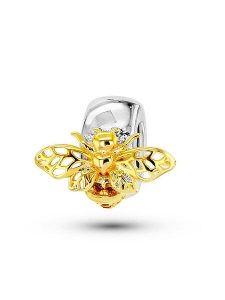 CHARM'S Srebrny charms z cyrkoniami rozmiar: onesize. Szare zawieszki CHARM'S, z cyrkonią, srebrne. Za 100,99 zł.