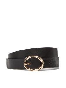 Tommy Hilfiger Pasek Damski Th Chic 2.5 AW0AW17932 Czarny. Czarne paski TOMMY HILFIGER, bez wzorów, ze skóry. Za 189,99 zł.