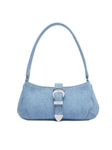 Tommy Jeans Torebka Tjw Cool Denim Shoulder Bag AW0AW18878 Niebieski. Niebieskie torebki klasyczne Tommy Jeans, bez wzorów, z denimu, bez dodatków. Za 489,99 zł.