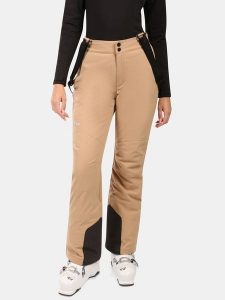 Kilpi Spodnie narciarskie "Elare" w kolorze beżowym rozmiar: 34. Brązowe spodnie dresowe Kilpi, bez wzorów, z materiału. Za 347,99 zł.
