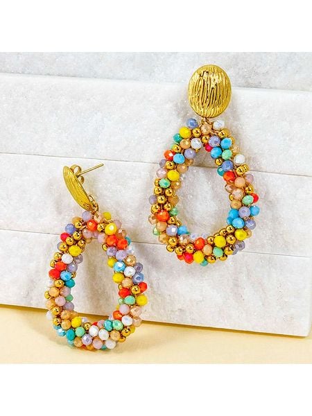 LA CHIQUITA Pozłacane kolczyki-wkrętki "Italian Valley" rozmiar: onesize. Żółte kolczyki LA CHIQUITA, z kryształem, pozłacane. Za 135,49 zł.