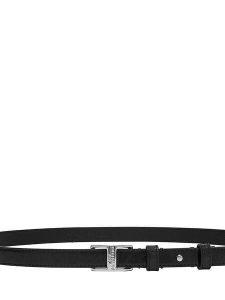 Liebeskind Berlin Skórzany pasek w kolorze czarnym - dł. 85 cm rozmiar: onesize. Czarne paski Liebeskind Berlin, bez wzorów, z materiału. Za 167,28 zł.