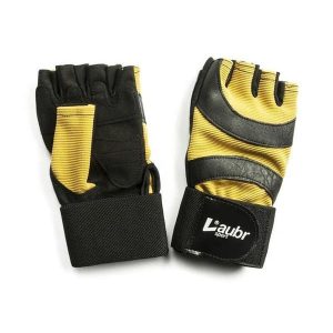 Rękawiczki fitness Laubr Sport pomarańczowe. Czarne rękawiczki FIVE GLOVES, bez wzorów. Za 131,99 zł.