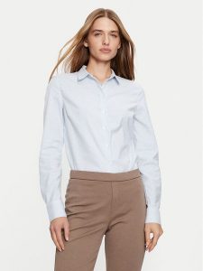 Fransa Koszula 20608315 Błękitny Regular Fit. Niebieskie koszule Fransa, m, bez wzorów, z bawełny, bez kołnierzyka, bez ramiączek. Za 189,99 zł.
