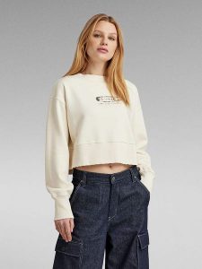 G-Star Bluza w kolorze kremowym rozmiar: M. Brązowe bluzy G-Star, m, bez wzorów, bez kaptura. Za 144,92 zł.