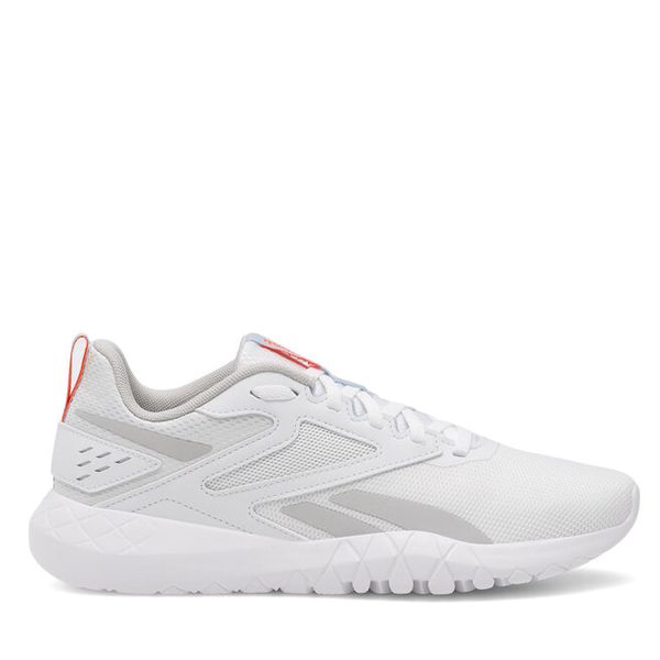 Buty na siłownię Reebok. Białe buty sportowe Reebok, bez wzorów, bez zapięcia, na fitness i siłownię. Za 249,99 zł.