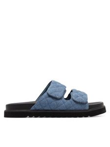 Jenny Fairy Klapki BOXIE HY2304-02 Niebieski. Niebieskie klapki Jenny Fairy, bez wzorów, z materiału, bez obcasa. Za 99,99 zł.