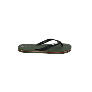 Japonki plażowe Gorilla Wear Kokomo Flip-Flops. Zielone klapki GORILLA WEAR, bez wzorów, prążkowane, bez obcasa. Za 99,40 zł.