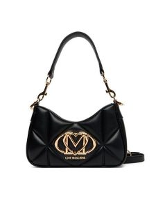 LOVE MOSCHINO Torebka JC4080PP1NLC0000 Czarny. Czarne torebki klasyczne LOVE MOSCHINO, bez wzorów, ze skóry, bez dodatków. Za 599,99 zł.