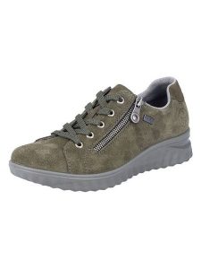 Rieker Sneakersy w kolorze khaki rozmiar: 40. Brązowe trampki Rieker, bez wzorów, z materiału, bez zapięcia. Za 175,67 zł.
