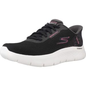 Buty SKECHERS GO WALK FLEX SAFIYA Czarny. Czarne buty trekkingowe Skechers, z tkaniny, bez zapięcia. Za 402,94 zł.