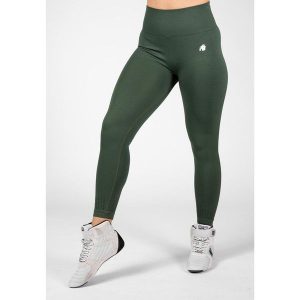 Legginsy sportowe damskie Neiro Bezszwowe. Fioletowe legginsy GORILLA WEAR, bez wzorów. Za 212,00 zł.
