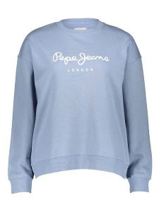 Pepe Jeans Bluza w kolorze błękitnym rozmiar: XL. Niebieskie bluzy Pepe Jeans, xl, bez wzorów, z bawełny, bez kaptura. Za 100,99 zł.