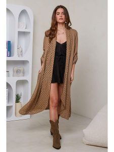 Rodier Lin Lniany kardigan w kolorze karmelowym rozmiar: XL/XXL. Brązowe kardigany Rodier Lin, ze lnu. Za 162,49 zł.