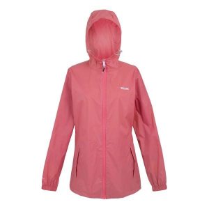 Kurtka trekkingowa damska Pack It Jacket III kieszonkowa przeciwdeszczowa. Białe kurtki Regatta, bez wzorów, bez kaptura. Za 149,99 zł.
