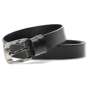 Czarny Elegancki Pasek Damski Armodo. Czarne paski Armodo, bez wzorów, z jeansu, biznesowe. Za 79,00 zł.