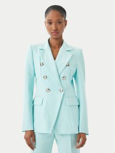 Maryley Marynarka 26EB139/43AC Turkusowy Regular Fit. Niebieskie marynarki i żakiety Maryley, m, bez wzorów, z syntetyku. Za 579,99 zł.