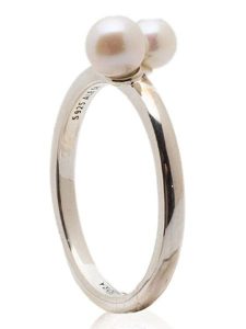 Pandora Srebrny pierścionek z perłą i cyrkoniami rozmiar: 54. Białe pierścionki Pandora, z cyrkonią, srebrne. Za 347,99 zł.