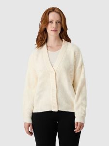 Les Lunes Kardigan "Margoot" w kolorze kremowym rozmiar: XS. Brązowe kardigany Les Lunes, z materiału. Za 173,99 zł.