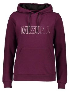 Mizuno Bluza w kolorze ciemnofioletowym rozmiar: S. Różowe bluzy Mizuno, s, bez wzorów, z kapturem. Za 109,78 zł.