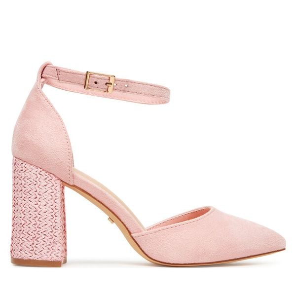 Czółenka DeeZee. Czerwone czółenka DeeZee, bez wzorów, bez obcasa, bez zapięcia. Za 139,99 zł.