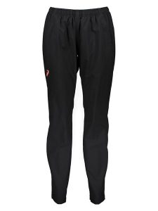 Asics Spodnie przeciwdeszczowe w kolorze czarnym rozmiar: S. Czarne spodnie dresowe ASICS, s, bez wzorów, outdoorowe. Za 203,99 zł.