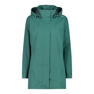 Damska kurtka wodoodporna CMP. Zielone kurtki CMP, l, bez wzorów, bez kaptura. Za 349,40 zł.