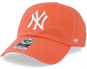 New York Clean Up Lifestyle Czapka baseballowa Regulowana Grejpfrutowy. Brązowe czapki 47 Brand, bez wzorów, z bawełny. Za 138,02 zł.