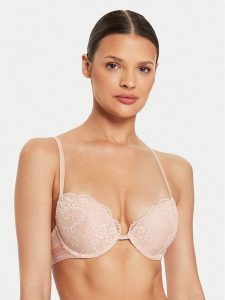 Guess Biustonosz push-up O4YC01 PZ01C Beżowy. Brązowe biustonosze Guess, z aplikacjami, z syntetyku. Za 169,99 zł.