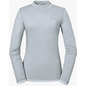 Koszulka termoaktywna damska Schöffel Sport Merino. Szare koszule nocne Schöffel, bez wzorów, z lyocellu, bez ramiączek. Za 499,99 zł.
