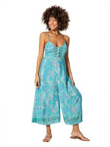 Aller Simplement Kombinezon w kolorze turkusowym rozmiar: 38/40. Niebieskie kombinezony Aller Simplement, bez wzorów, bez kołnierzyka, bez ramiączek. Za 65,99 zł.