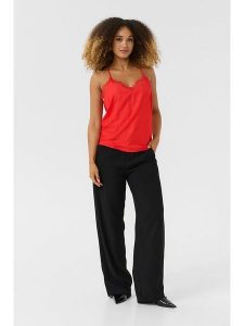 Cream Top w kolorze pomarańczowym rozmiar: 44. Pomarańczowe topy Cream, bez wzorów, z koronki, bez kołnierzyka, bez ramiączek. Za 74,11 zł.