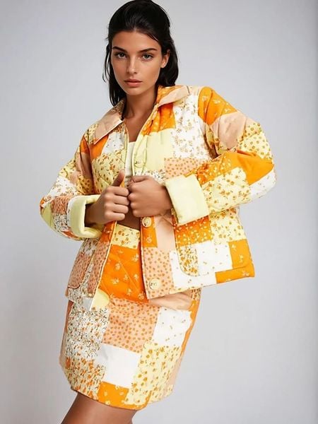 Monki Kurtka przejściowa w kolorze pomarańczowym rozmiar: L. Pomarańczowe kurtki Monki, l, bez wzorów, bez kaptura. Za 109,78 zł.