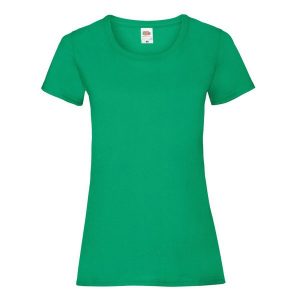 Koszulka Damska Valueweight. Zielone bluzki FRUIT OF THE LOOM, m, bez wzorów, sportowe, bez kołnierzyka, bez ramiączek. Za 35,99 zł.
