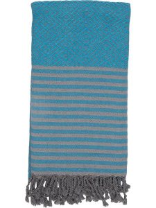 Samimi Chusta hammam w kolorze turkusowym - 180 x 100 cm rozmiar: onesize. Niebieskie apaszki i chusty Samimi, bez wzorów, z bawełny. Za 69,99 zł.