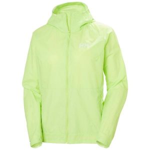 Kurtka przeciwdeszczowa damska Helly Hansen Roam Wind. Zielone kurtki Helly Hansen, bez wzorów, bez kaptura. Za 408,50 zł.