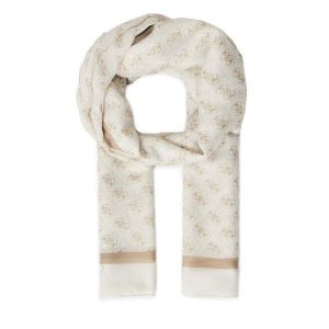 Szal Guess. Brązowe szaliki Guess, z aplikacjami. Za 199,99 zł.