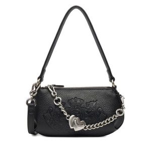Torebka Juicy Couture. Czarne torebki klasyczne Juicy Couture, bez wzorów, bez dodatków. Za 249,99 zł.