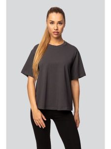 Spaio Koszulka "Urban" w kolorze antracytowym rozmiar: XL. Czarne bluzki Spaio, xl, bez wzorów, z bawełny, bez kołnierzyka, bez ramiączek. Za 82,99 zł.