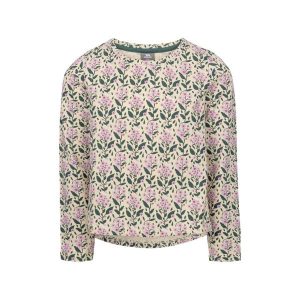 Trespass Rosslyn - Kremowy top damski z długim rękawem. Białe topy Trespass, bez wzorów, sportowe, bez kołnierzyka, bez ramiączek. W wyprzedaży za 90,00 zł.