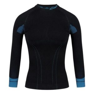 Koszulka Termoaktywna Dla Pań I Panów. Czarne bluzki ALPINUS, s, bez wzorów, sportowe, bez kołnierzyka, bez ramiączek. Za 202,99 zł.