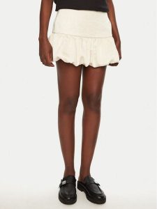 Herskind Spódnica mini Laja 5459185 Écru Regular Fit. Spódnice Herskind, bez wzorów, z syntetyku, mini. Za 469,99 zł.